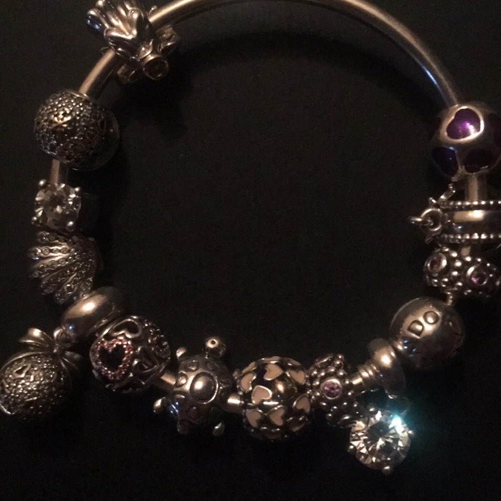 925 Pandora bracelet with 13 charm